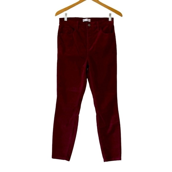 LOFT 4 Purple pants ankle corduroy - Picture 1 of 11